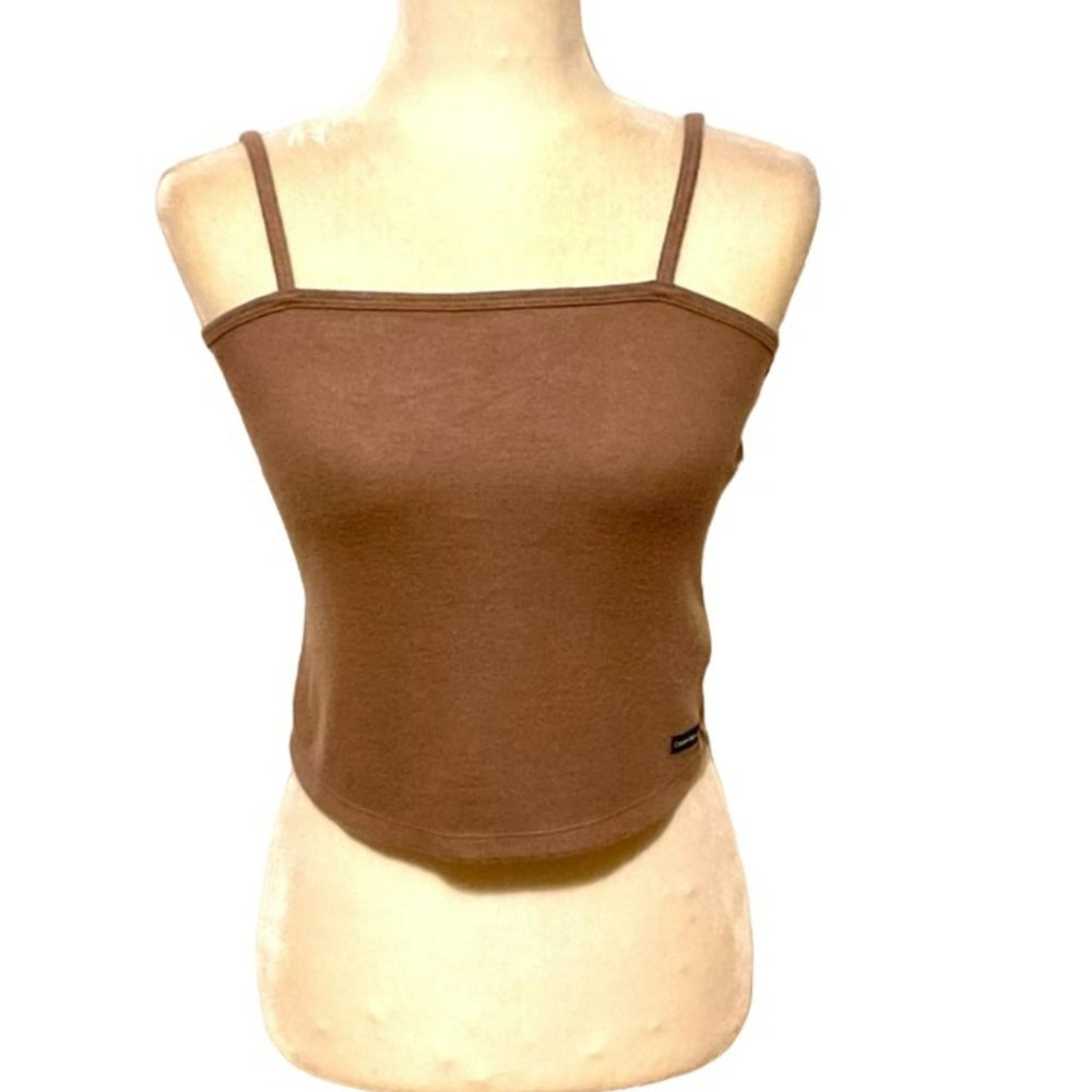 Calvin Klein Jeans Cropped Fitted Camisole. New With Tickets. Size Large.